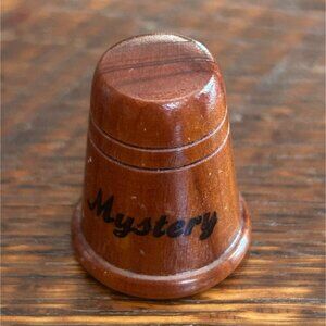 Trees Of Mystery Wooden Thimble Vintage Collectible Souvenir